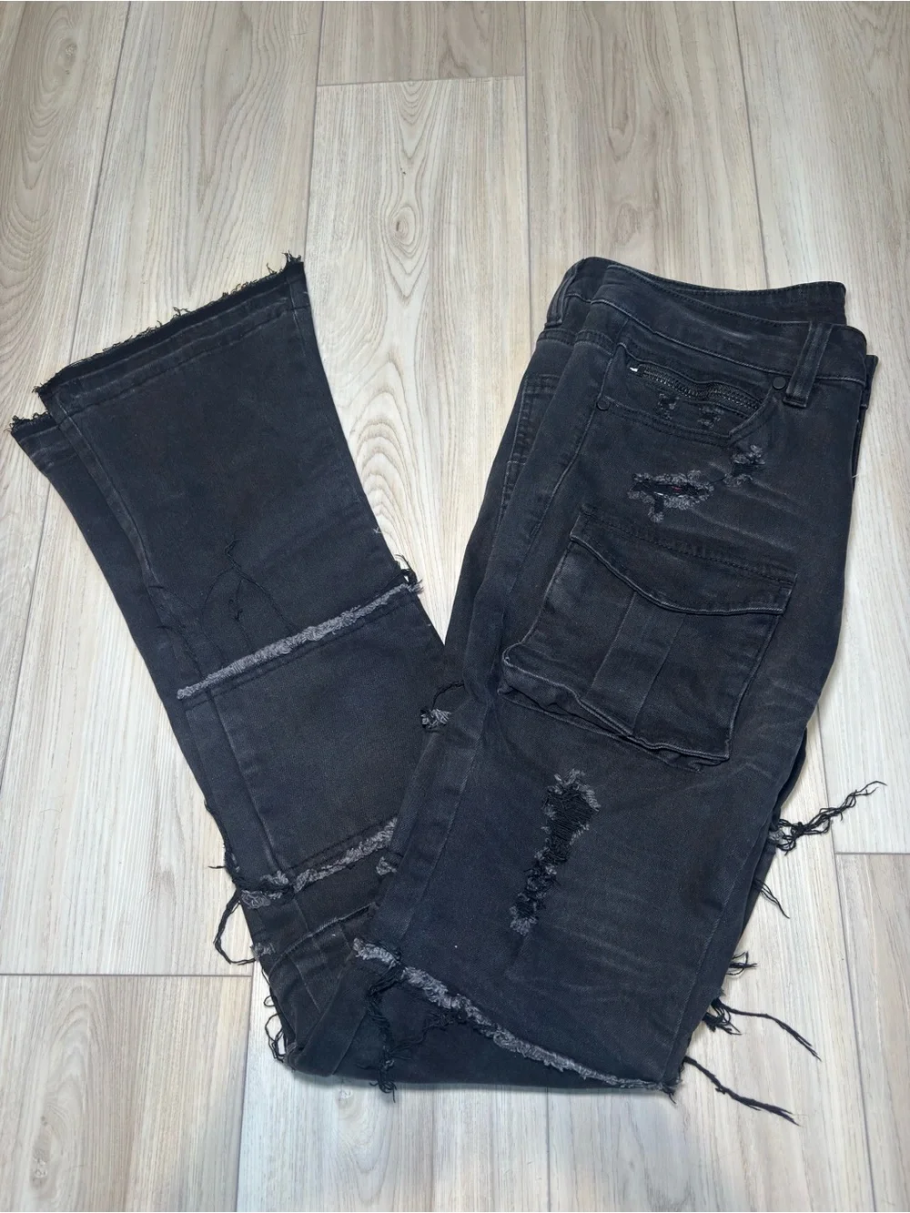 Men's Distressed Black Rockstar Original